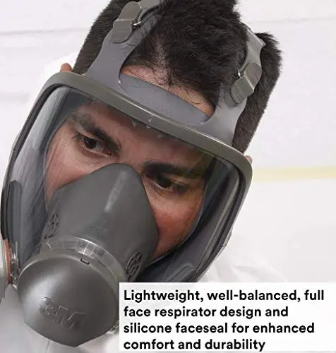 3M Respirator Kit, Full Face 6900, Reusable, Large, Plus 4 Particulate Filters 2097, P100 for Mold Remediation, Dust, Lead, Asbestos, 69097 3M