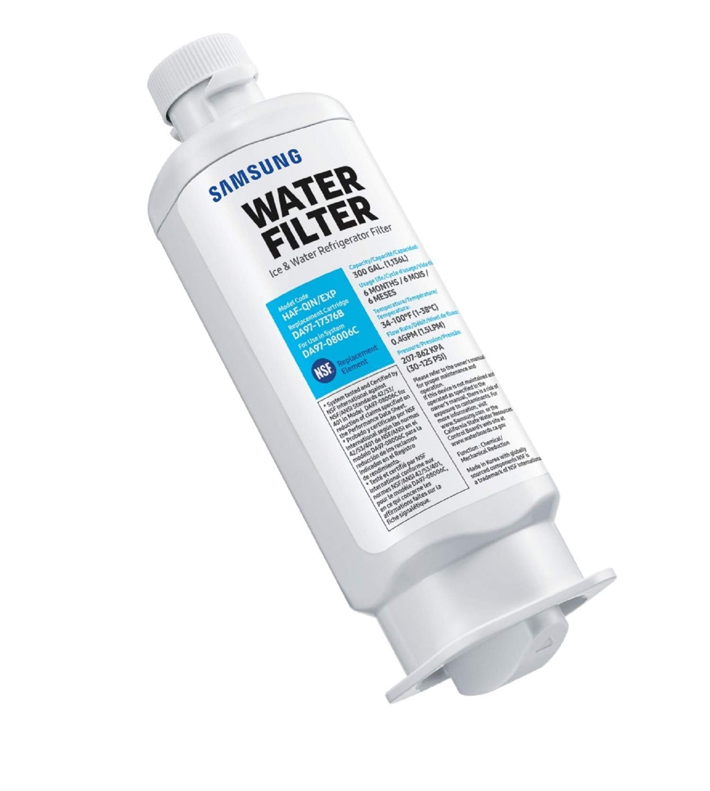 Samsung DA97-17376B Fridge Water Filter, Model HAF-QIN/EXP