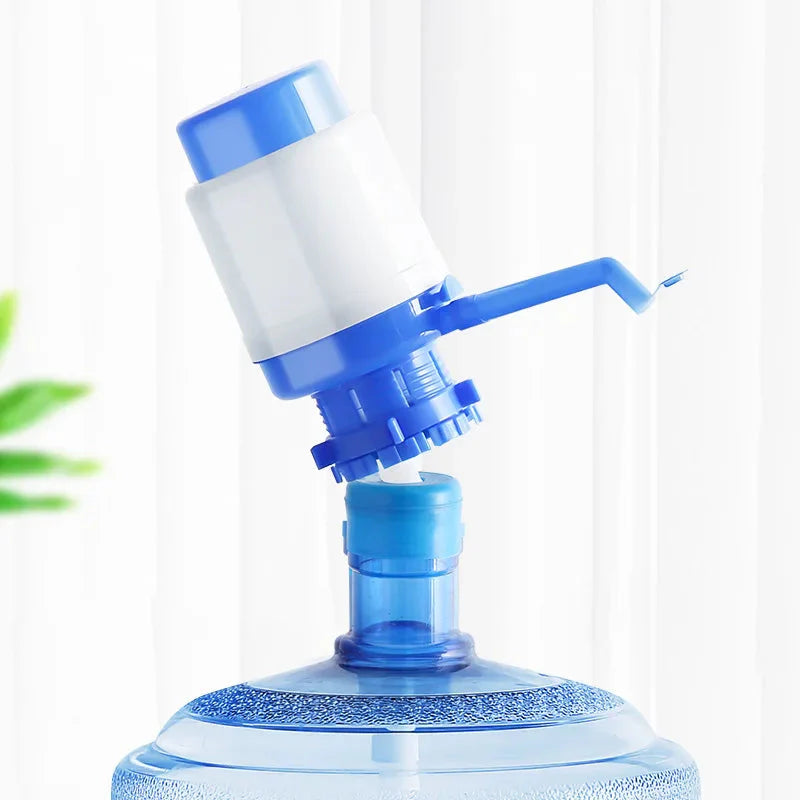 Water Bottles Pump Manual Hand Pressure Drinking Fountain Pressure Pump Water Press Pump with An Extra Short Tube Food Grade