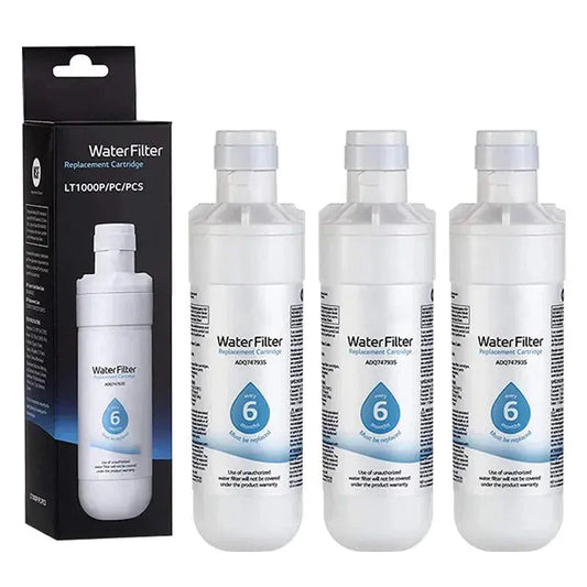 3 Pack LT1000PC ADQ747935 MDJ64844601 NSF Certified Refrigerator Water Filter, Replacement for LG LT1000P LT1000PCS ADQ74793501 Svirsonfilter